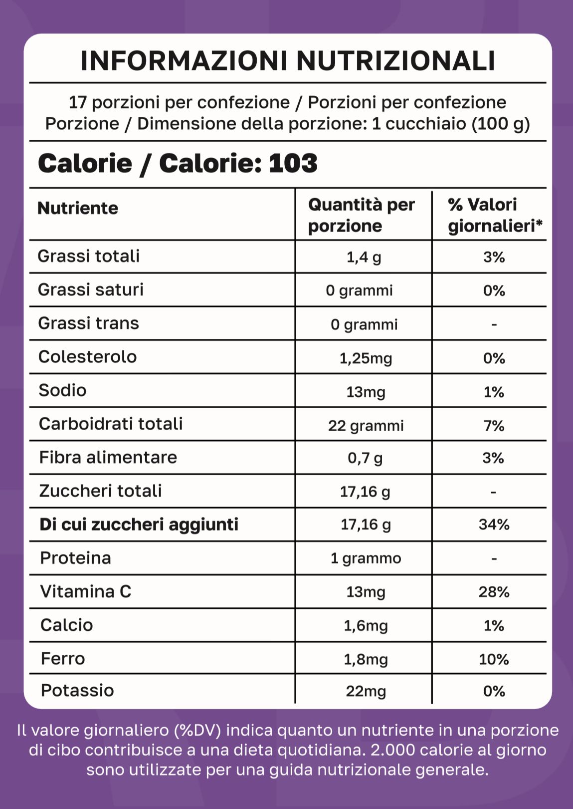 Açaí con Guaraná — Cassa 10 kg